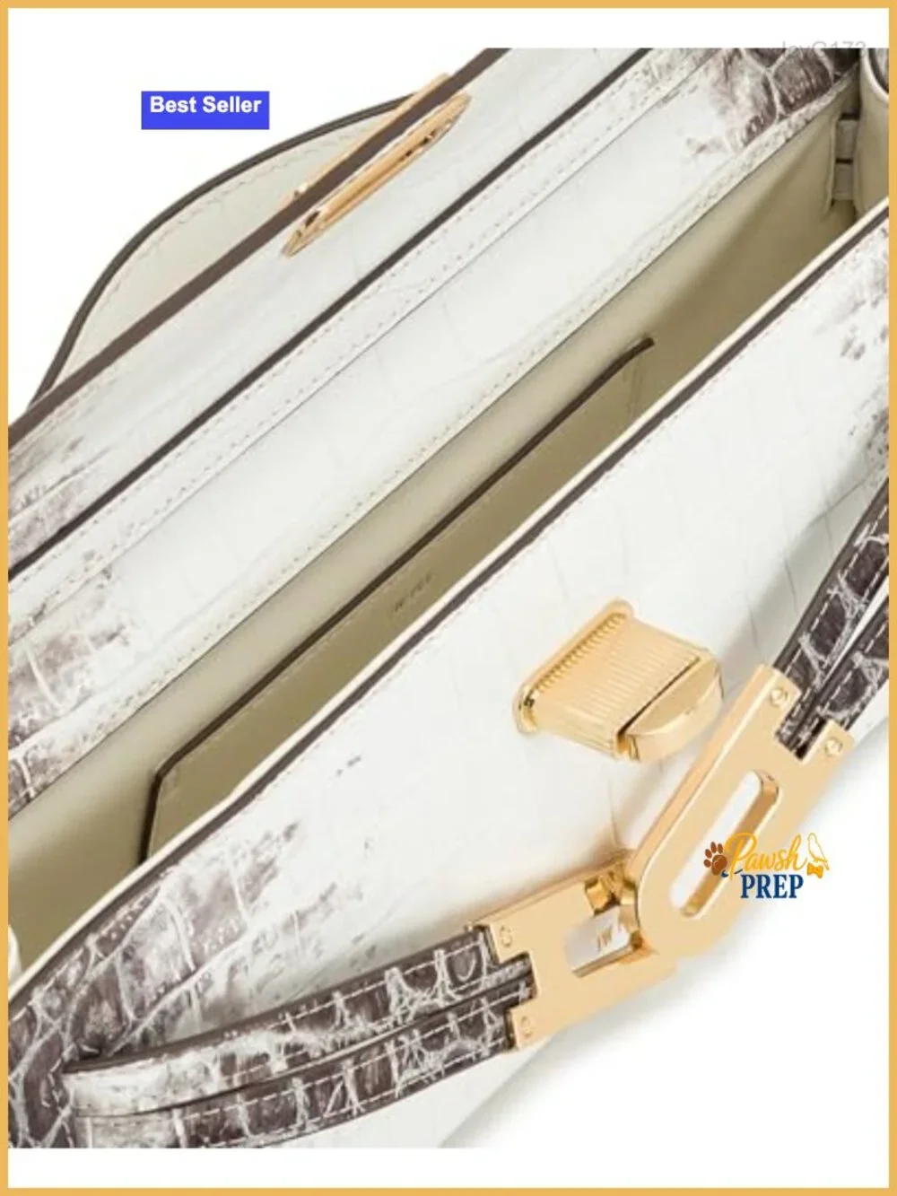 Structured Top Handle Satchel Croc-Embossed Vegan Leather Crossbody Bag